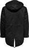 Only & Sons Onsklaus - Gewatteerde Winter Parka - Afritsbare capuchon - Zwart - Maat L