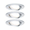 EBL set Nova Coin 3-stapdim rd zwenkbaar LED 3x6,5W 2700K 230V Alu ged/Alu