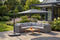 Feel Furniture Roma - Luxe Parasol - 400 x 400 cm - 360° Draaibaar - Donkergrijs