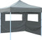 vidaXL - Vouwtent - pop-up - met - 2 - zijwanden - 3x3 - m - antraciet