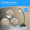 Nuvance - Leeslampje voor Boek - Usb Oplaadbaar - Klemlamp - Leeslampje voor in Bed en Slaapkamer - Leeslamp - Flexibel en met Klem - Zwart