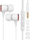 Nuvance - Oortjes met Draad - 3.5mm Jack Aansluiting - Oordopjes met Draad - In-Ear Oortjes met Draad en Microfoon - Wit