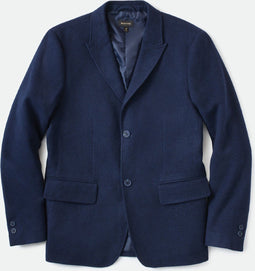 DONE PROPER BLAZER - Lange blazer - Polyester-wolmix - Marine blauw - XL