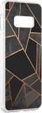 Hoesje Geschikt voor Samsung Galaxy S10e Hoesje Siliconen - Design Backcover siliconen - Meerkleurig / Black Graphic