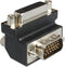 Delock DVI-I naar VGA Adapter - 90° Haaks - Zwart