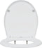 vidaXL - Snelle - Ontgrendelbare - Toiletzitting - met - Zachte - Sluiting - Duroplast - Wit
