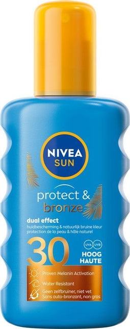 NIVEA SUN Protect & Bronze Spray - SPF 30 - Waterproof - 200 ml