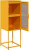 vidaXL - Dressoir - 36x39x107 - cm - koudgewalst - staal - mosterdgeel