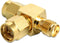Delock SMA - T-adapter - 2x SMA (m) - Goud