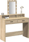 vidaXL - Kaptafel - met - LED-lampe - Sonoma - Eiken - 100x41x140 - cm