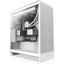 NZXT H7 Flow (2024) - Tower Behuizing - ATX EATX µATX Mini-ITX - Gehard Glas - Wit