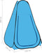 vidaXL - Douchetent - pop-up - blauw