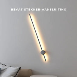 Suitta Reflectan - Wandlamp Binnen - 100cm Warm Wit Licht - Zwart (1 stuk)