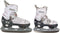 Nijdam Snow Skate - IJshockeyschaats - Verstelbaar - Semi-Softboot - Wit - Maat 29-32 (1 paar)