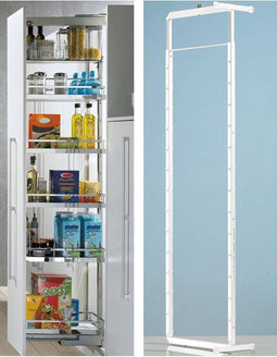 Hettich Dispensa 90° - Hochschrankauszugrahmen - 1545-1945mm staal