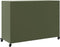 vidaXL - Dressoir - 100,5x39x72 - cm - staal - olijfgroen