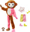 Barbie Cutie Reveal Jungle - Barbiepop met 10 verrassingen - Aap