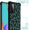 iMoshion Hoesje Geschikt voor Samsung Galaxy A52 (4G) / A52s / A52 (5G) Hoesje Met Koord - iMoshion Design Hoesje met Koord - Zwart / Meerkleurig / Groen / Panther Illustration