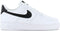 Nike Air Force 1 '07 - Lage Sneakers - Leer - WHITE/BLACK