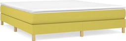 vidaXL - Bedframe - zonder - matras - 160x200 - cm - stof - groen
