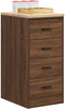 vidaXL - Garagekast - 40x51x85 - cm - massief - grenenhout - bruin - eikenkleurig