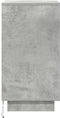 vidaXL - Nachtkastje - met - LED-verlichting - 38x34x65 - cm - betongrijs