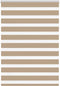 vidaXL - Zebra - Blind - 105x100 - cm - stofbreedte - 100,9 - cm - polyester - zandbruin