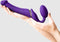 Strap-On-Me - Vibrerende Strapless Strapon - Voorbinddildo Met 3 motoren - Paars