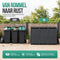Avalo Kliko Ombouw 3 Vaks - Containerombouw voor 3 Containers - Afvalcontainer Ombouw Metaal - Antraciet 7016 Containerberging