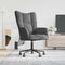 vidaXL Relaxfauteuil - Fluweel - Hoogte verstelbaar - Donkergrijs