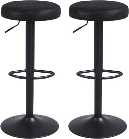 Barkruk Oslo Zwart - barkrukken set van 2 - barstoel - keukenstoel - barstoel - verstelbaar - industrieel