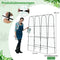 Coast Komkommerrek Zwart - Verstelbaar Plantenrek U-vormig met Net - 179 x 32-65 x 180 cm