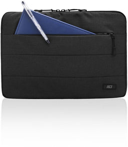 ACT AC8515 - Laptop sleeve voor 14,1 inch - Versterkte voering - Zwart