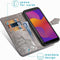 iMoshion Hoesje Geschikt voor Huawei Y5p Hoesje Met Pasjeshouder - iMoshion Mandala Bookcase - Grijs