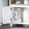 SoBuy BZR148-W - Wastafelmeubel - Onderkast met 2 Deuren - Wit