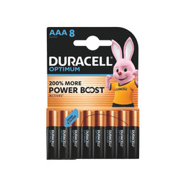 Duracell Alkaline Optimum AAA - Alkalinebatterijen - 200% extra levensduur - (8 stuks)
