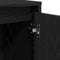 vidaXL - Dressoir - Zwart - Eiken - 102x33x75 - cm - Bewerkt - Hout