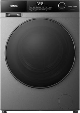 Everglades EVWM101402AG - Wasmachine - 10KG - A Klasse - Stoomfuncties - Koolborstelloze Motor - Zeer Stil 72dB - Titanium Grijs