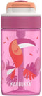 Kambukka Lagoon Drinkfles voor kinderen 400ml Toekan Love - met geïntegreerd rietje - drinkbus kinderen roze - drinkbeker voor school