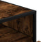 vidaXL - Ladekast - 70x41x70 - cm - bewerkt - hout - gerookt - eikenkleurig