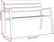 vidaXL - Ligbank - - - Staal - en - WPC, - Bruin - en - Zwart