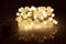 Decolight LED - 6 m - 90 bolletjes - warmwit - transparante kabel - modulator - 24 V