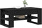 vidaXL - Salontafel - Zwart - Eiken - 102x55x45 - cm - Bewerkt - Hout