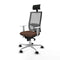 Bureaustoel met hoofdsteun Piqueras y Crespo 4B086N1 Donkerbruin