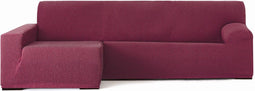 Hoes voor chaise longue met lange armleuning links Eysa TROYA Bordeaux 170 x 110 x 310 cm