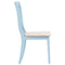 vidaXL - Eetkamerstoelen - 2 - st - massief - rubberwood - grijs - en - naturel
