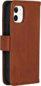iMoshion Hoesje Geschikt voor iPhone 12 Mini Hoesje Met Pasjeshouder - iMoshion Luxe Bookcase - Bruin