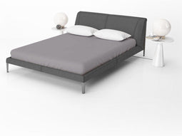 Beau Maison Jersey Hoeslaken - 1-Persoons 80/90/100 x 200 cm - 100% Katoen - Grijs