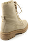 PS Poelman Mink - Veterboots - Suède Leren Nubuck - Beige Taupe - Maat 38