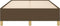 vidaXL - Bedframe - zonder - matras - 120x190 - cm - stof - donkerbruin